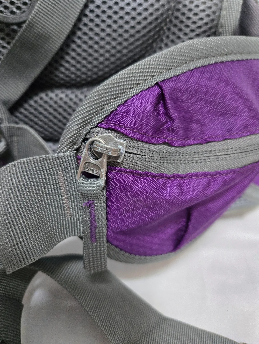 Viscne Hiking Fanny Pack Utility Waist Bag Trail Purple Gray Unisex